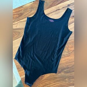 COMMANDO Butter Soft Support Black Sleeveless Bodysuit Size M $118
